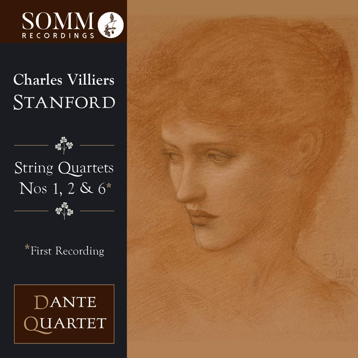 SOMM0607. STANFORD String Quartets Nos 1, 2 & 6 (Dante Quartet)